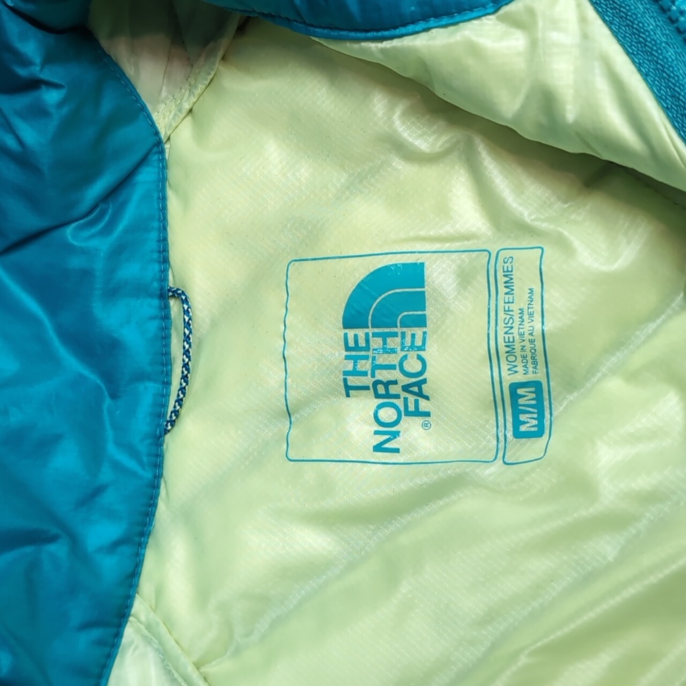 The North Face Teal Quilted Puffer Jacket-Medium - Picture 2 of 5